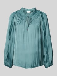 Loose Fit Bluse mit Rüschen-Details von s.Oliver BLACK LABEL Blau - 31