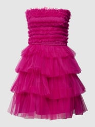 Cocktailkleid im Stufen-Look von LACE & BEADS Pink - 45