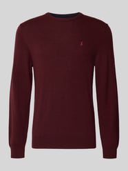 Gebreide pullover met ribboorden van Polo Ralph Lauren Bordeaux - 14