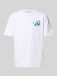 T-shirt z nadrukiem z logo model ‘Bobby’ od Wood Wood - 44