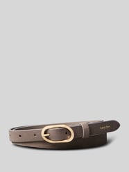 Riem van echt leer met labelopschrift van CK Calvin Klein Beige - 46