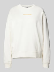 Sweatshirt mit Label-Print von Marc O'Polo Denim Weiß - 38