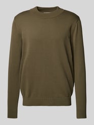 Sweter z dzianiny z golfem model ‘ROBERT’ od SELECTED HOMME Zielony - 9