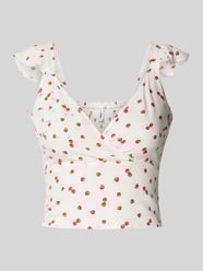 Slim Fit Crop Top aus reiner Viskose Modell 'NOVA LIFE' von Only - 27