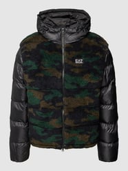 Jacke mit Label-Details von EA7 Emporio Armani Grau / Schwarz - 5