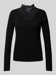 Longsleeve mit Stehkragen von QS Schwarz - 9