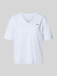 T-shirt o kroju relaxed fit z czystej bawełny od Lacoste - 7