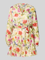 Taliowana sukienka casualowa z detalami z efektownej przędzy Model 'AVERY' od ONLY - 4