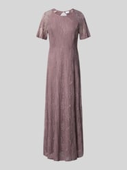 Maxikleid aus Spitze mit Rundhalsausschnitt von Vila Pink - 46
