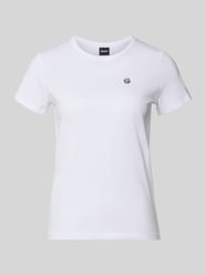 T-shirt z czystej bawełny o kroju regular fit model 'Eventsa11' od BOSS - 35