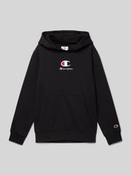 Hoodie mit Label-Stitching Modell 'Rochester' von CHAMPION Schwarz - 30