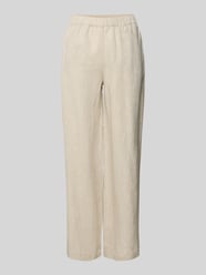 Relaxed Fit Leinenhose mit Eingrifftaschen Modell 'Emmi' von MOS MOSH Beige - 4
