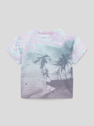 T-Shirt mit Allover-Motiv-Print von s.Oliver RED LABEL Lila - 34