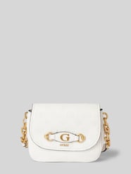Handtasche mit Label-Details Modell 'IZZY PEONY' von Guess Grau - 46