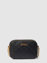 Crossbody Bag mit Metallic-Details Modell 'GEVA' von Guess Schwarz - 4