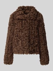 Regular Fit Jacke aus Teddyfell von White Label - 4