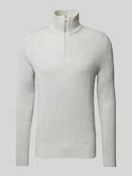 Sweter z dzianiny z kołnierzem model ‘PERFECT’ od Jack & Jones - 34