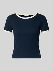 t-shirt o kroju slim fit z mieszanki bawełny od Tommy Hilfiger - 8
