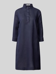 Knielanges Leinenkleid mit Stehkragen von Christian Berg Woman - 32