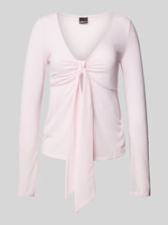 Regular Fit Langarmshirt in Wickel-Optik von Gina Tricot Rosa - 21