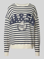 Relaxed Fit Sweatshirt mit Rundhalsausschnitt Modell 'BENJAMIN' von Bash Blau - 16