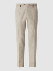 Slim Fit Anzughose aus Baumwolle Modell 'Paco' von CG - Club of Gents Beige - 5