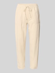 Broek met elastische band en tunnelkoord model 'Cissie' van Soyaconcept Beige - 1