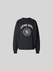 Oversized Fit Sweatshirt mit Logo-Print von Anine Bing - 33