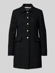 Slim fit lange blazer met klepzakken van WHITE LABEL - 16