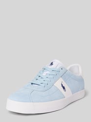 Sneakersy skórzane z wyhaftowanym logo model ‘COURT’ od Polo Ralph Lauren - 23