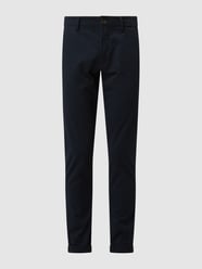 Slim Fit Chino mit Stretch-Anteil Modell 'Oscar' von Bruun & Stengade Blau - 32
