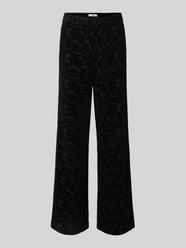 Wide leg fit stoffen broek met all-over print, model 'Maine' van Brax - 41