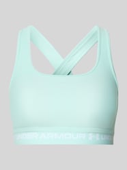 Biustonosz sportowy o kroju slim fit z nadrukiem z logo od Under Armour - 31