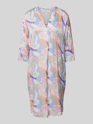 Knielanges Kleid mit Allover-Print von Frieda & Freddies Blau - 32