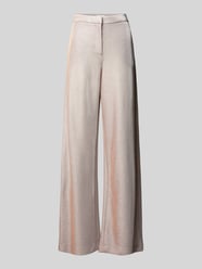 Wide Leg Stoffhose mit elastischem Bund von Jake*s Cocktail Beige - 1