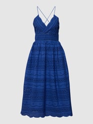 Midikleid mit Lochmuster von Tommy Hilfiger Blau - 33