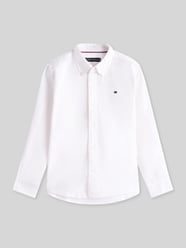 Regular Fit Hemd aus Baumwoll-Mix mit Logo-Stitching von Tommy Hilfiger Kids - 32