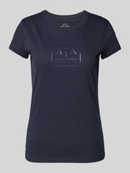 T-Shirt mit Label-Print von ARMANI EXCHANGE - 4