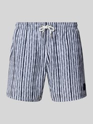relaxed fit zwembroek met logo-applicatie model 'Seersucker' van Colmar Originals - 8