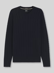 sweter o kroju regular fit z domieszką bawełny model 'Furlan' od BOSS - 28