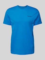T-Shirt mit Label-Print von ARMANI EXCHANGE Blau - 12