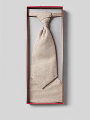 Stropdassenset met pochet in cadeaubox van WILVORST Beige - 34