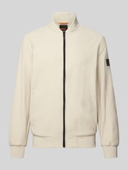 Regular Fit Sweatjacke aus reiner Baumwolle Modell 'LISIMBA' von BOSS Orange Beige - 18