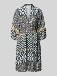 A-Linie Leinenkleid mit Allover-Muster von Marc O'Polo - 23