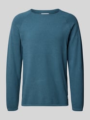 Strickpullover mit Rundhalsausschnitt von Jack & Jones Blau - 9