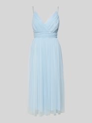 Cocktailkleid mit Taillenband und V-Ausschnitt von LACE & BEADS - 26