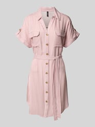 Tailliertes Minikleid aus reiner Viskose Modell 'BUMPY' von Vero Moda Pink - 8