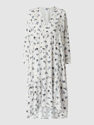 Oversized midi-jurk met bloemenmotief  van Jake*s Casual Blauw / turquoise - 32