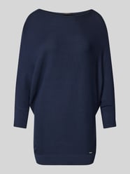 Oversized gebreide pullover met boothals van More & More - 23