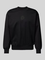 Sweatshirt mit Label-Detail Modell 'Soleri' von BOSS Schwarz - 34